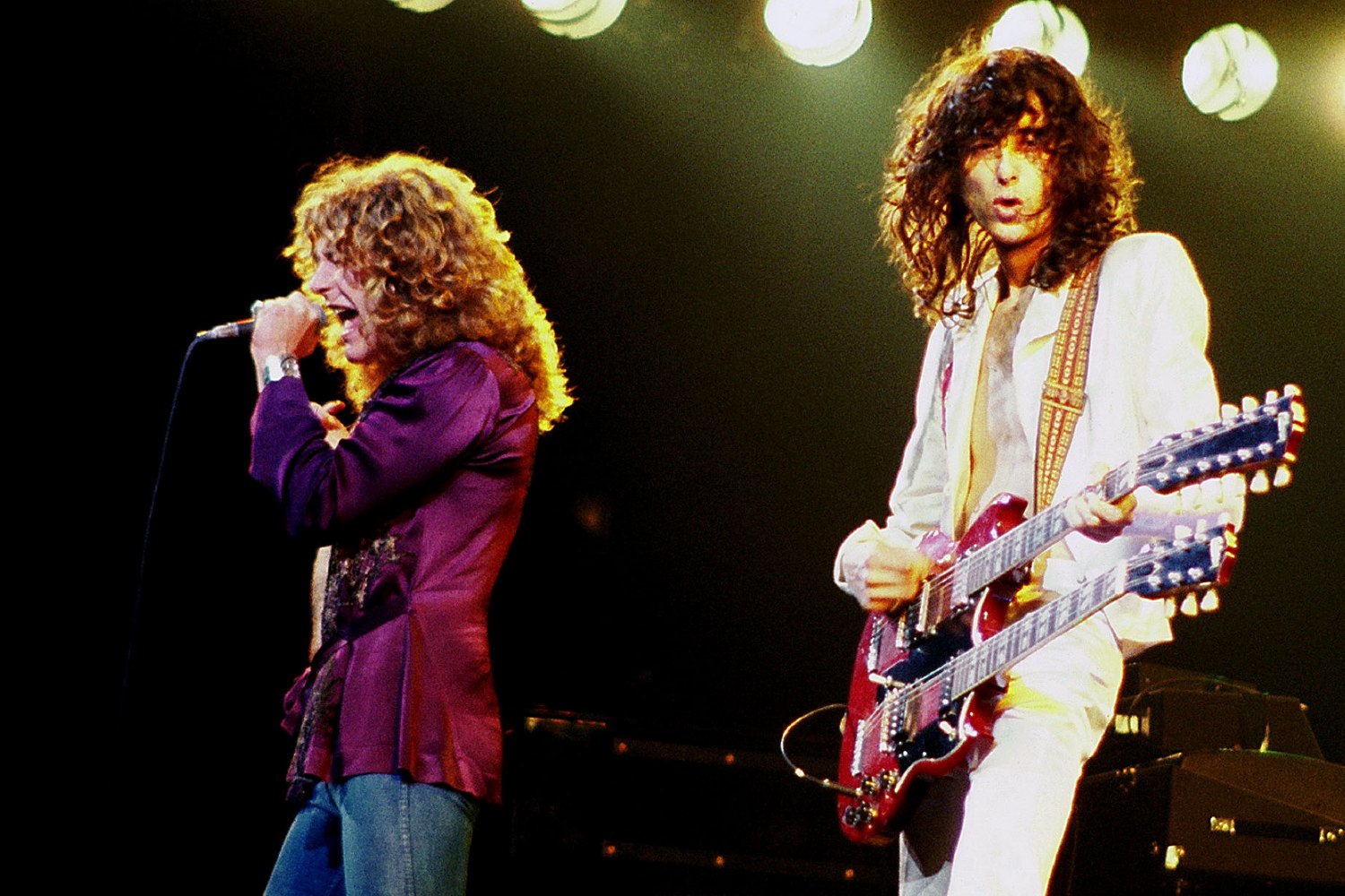 Led Zeppelin - Robert Plant - Jimmy Page - 1977